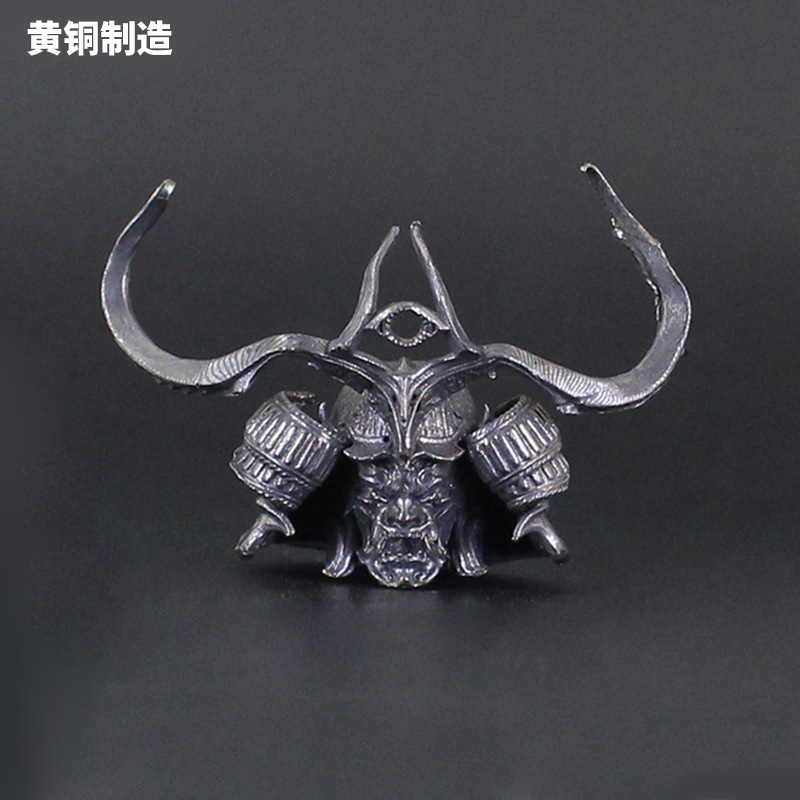 骷髅将军武士头盔钥匙扣挂件