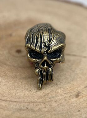 创意新款霸气骷髅刀坠EDC伞绳坠推牌坠弹弓坠DIY无绳单吊坠