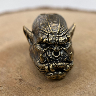 創(chuàng)意新款 霸氣魔獸地獄咆哮EDC傘繩墜推牌墜彈弓墜DIY無繩單吊墜