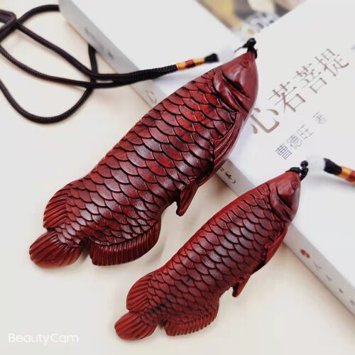 新款金龙鱼手把件钥匙扣