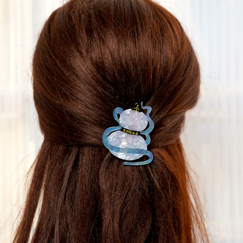 醋酸夹子祥云葫芦边夹鸭嘴夹饰品