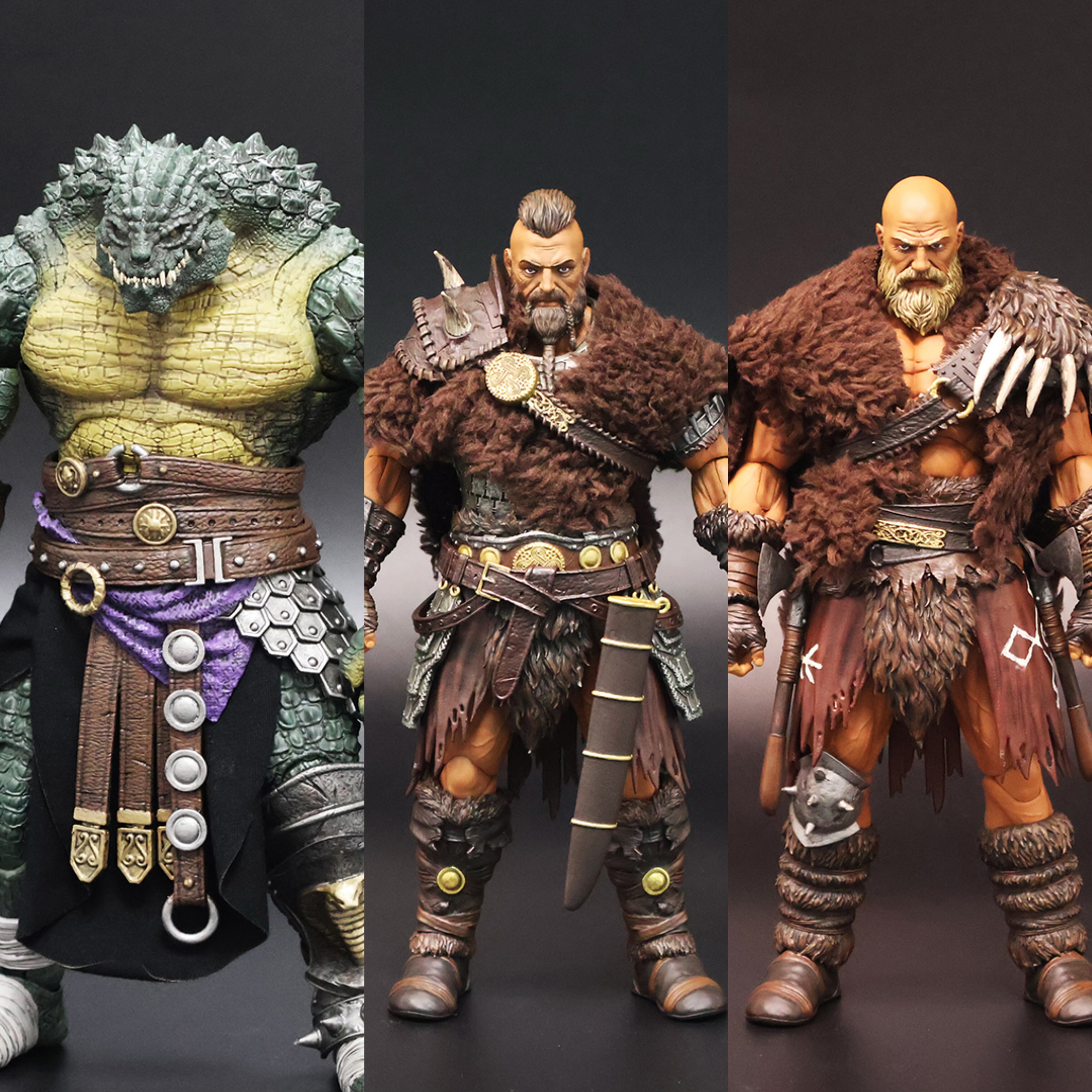 预定定金XesRay 角斗士荣耀之战 7波 鳄鱼人 克里姆哈特 可动人偶