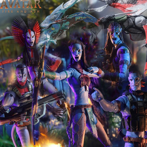 现货 麦克法兰 阿凡达3夸奇上校杰克灰人族首领飞龙可动手办