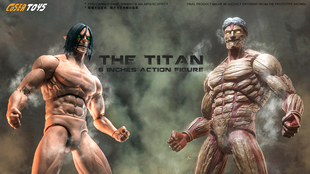 现货COSER TOYS 6寸 可动人偶 铠之巨人 艾伦巨人 订金模型手办玩