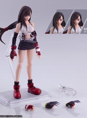 现货SQUARE ENIX 最终幻想7 BRING ARTS 可动手办 克劳德 蒂法