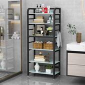 卫生间置物架落地式 多层浴室收纳架脸盆架厕所免打孔防水储物架子