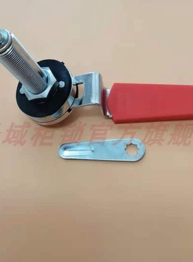 加长锁体MS812-1L MS-A-172-1L红色手柄圆头锁 机箱机柜圆柱门锁