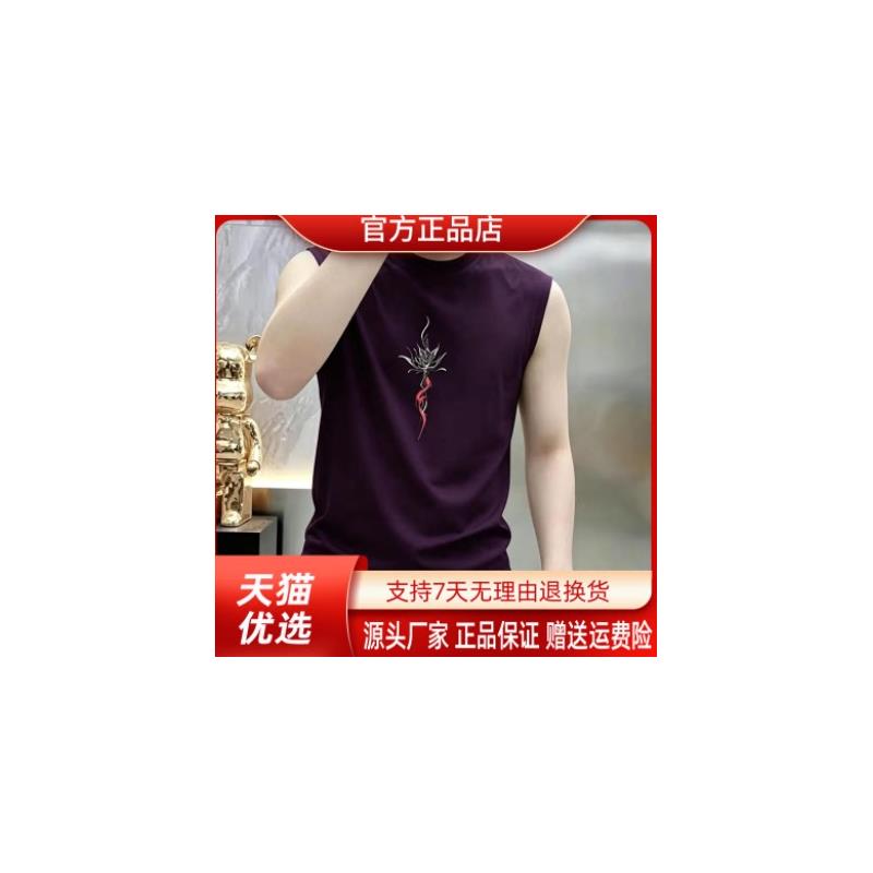 锋界服饰2026新款复古美式背心男青年夏季痞潮流设计感宽松圆领上