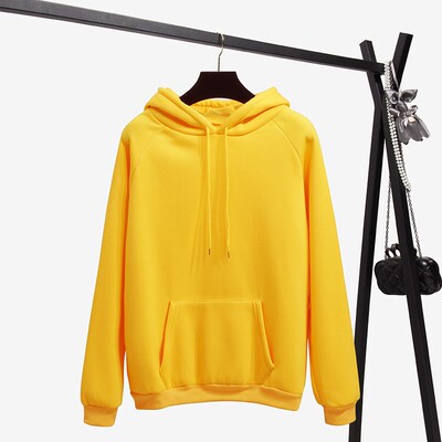 2019 women yellow Hoodies Sweatshirts long sleeve Pullovers