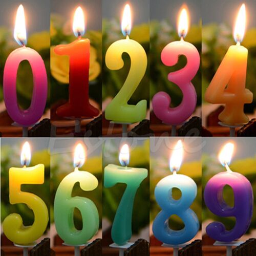 Cake Numbers Age Candle Kids Baby Birthday Anniversary Party