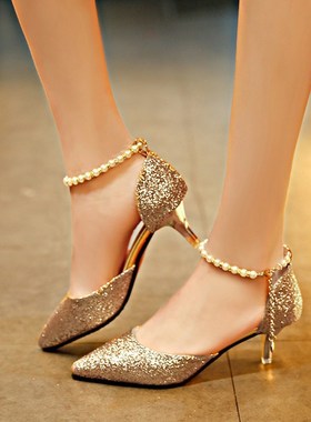 2018summer ladies shoes sexy high heels sandals women女鞋new