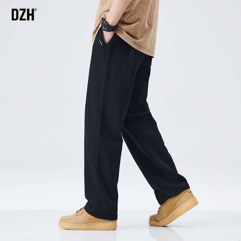 男士黑色运动卫裤男款春季休闲裤子男长裤直筒裤宽松男裤2026新款