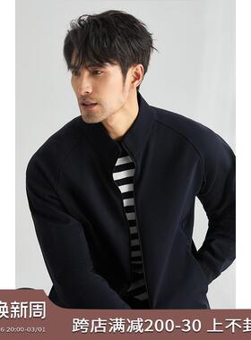 JSSD HOMME 日企面料2025春季男黑色立领夹克外套男士休闲外套男