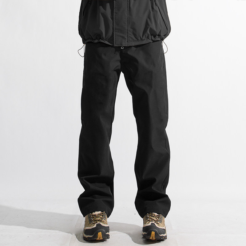 秋冬加绒裤子男款休闲裤冲锋裤防风裤直筒保暖工装裤运动裤机能裤