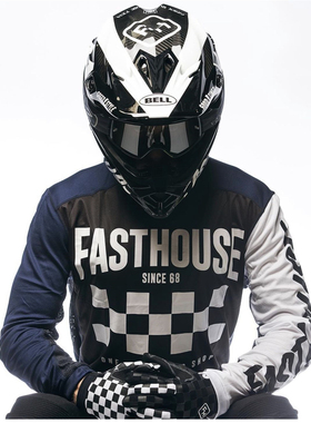 2023春夏长袖速降服速干透气排汗骑行服越野赛车服山地摩托车T恤