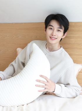 VANNYBUNNYY反缝线针织男士上衣打底长袖时尚休闲简约圆领纯色