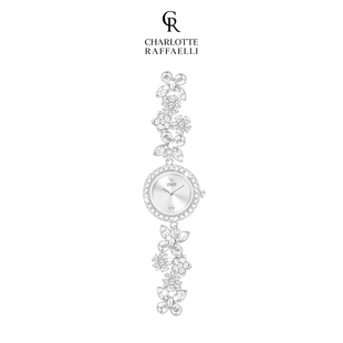 CR夏洛特 蝶恋花女士手表石英表轻奢小众高级感满钻腕表送女友