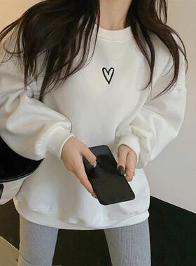 超火cec卫衣女春秋oversize无帽薄款外套ins潮韩版宽松慵懒风上衣