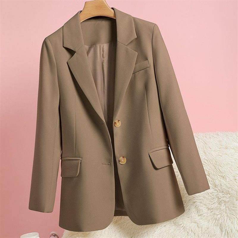 爆款西装外套女2025春秋新款韩版设计感休闲风百搭宽松西服外套女