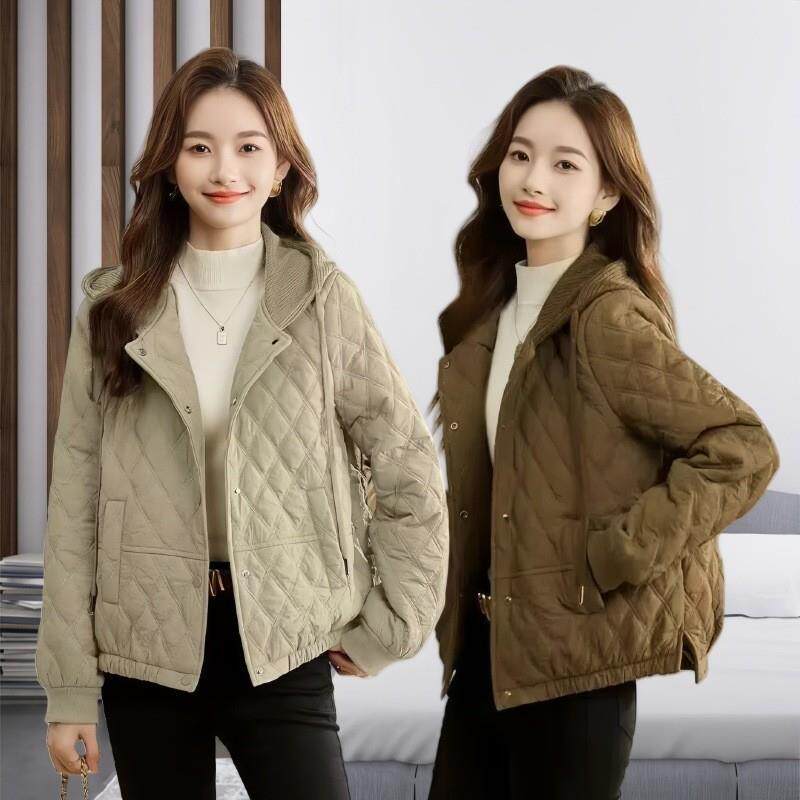 棉服女短款2025新款韩版时尚夹棉外套休闲宽松大码棉衣洋气棉袄潮