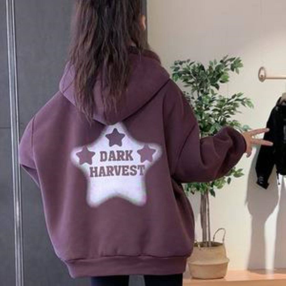 女童春秋冬时髦加厚连帽卫衣开衫大童保暖品牌折扣初中女生深秋小