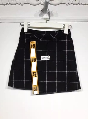 N系列 8242S297 时尚毛呢短裙品牌女装折扣颦薪