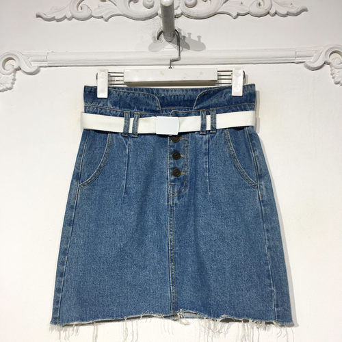 容悦 8345S155 时尚牛仔短裙品牌女装折扣颦薪