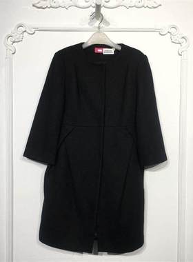 UGC系列 8044S294 时尚长款毛呢外套品牌女装折扣颦薪