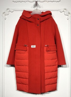 N系列 LM05806 时尚羊毛羽绒服品牌女装折扣颦薪