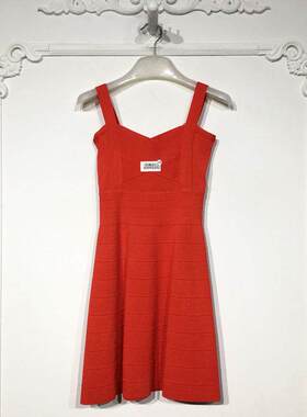 潮系列 8300S252 时尚针织连衣裙品牌女装折扣颦薪