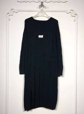 潮系列 LM06131 时尚羊毛针织连衣裙品牌女装折扣颦薪