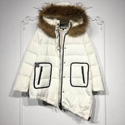 潮系列 8286S193 时尚真毛领羽绒服品牌女装折扣颦薪