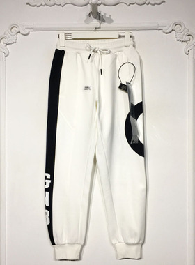 潮系列 LM08970 时尚卫裤品牌女装折扣颦薪