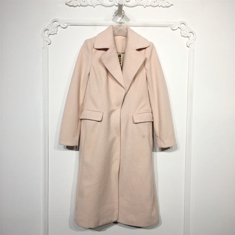 潮系列 8127S184 时尚毛呢外套品牌女装折扣颦薪