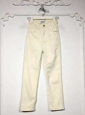 潮系列 8264S149 时尚牛仔九分裤品牌女装折扣颦薪