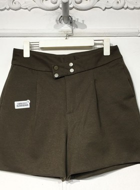 潮系列 8288S069 时尚短裤品牌女装折扣颦薪