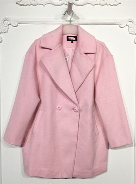 潮系列 8126S192 时尚毛呢外套品牌女装折扣颦薪