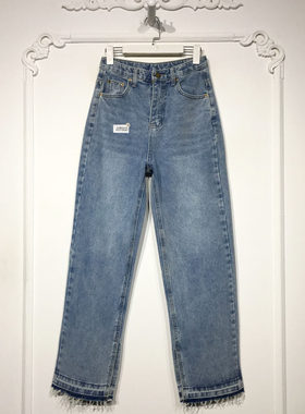 容系列 8331S041 时尚牛仔长裤品牌女装折扣颦薪