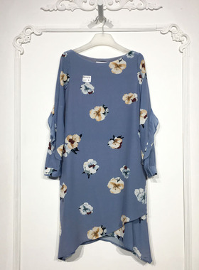 衣系列 D91678 时尚真丝连衣裙品牌女装折扣