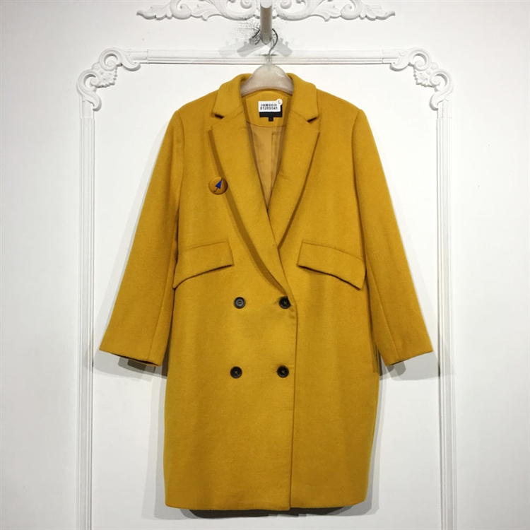 N系列8128S041 时尚毛呢外套品牌女装折扣颦薪