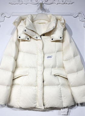 容系列 YB000686 时尚长款羽绒服品牌女装折扣颦薪