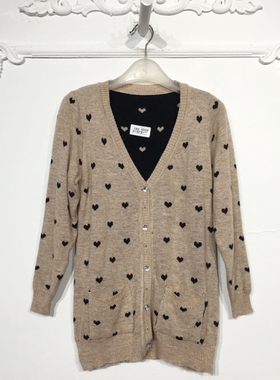 N系列 8155S128 时尚针织开衫品牌女装折扣颦薪