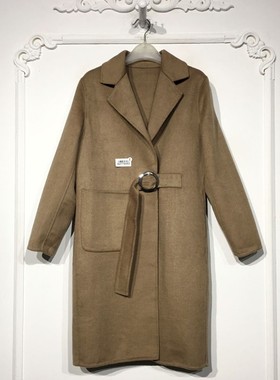 西树系列 8277S053 时尚羊毛双面呢毛呢外套品牌女装折扣颦薪