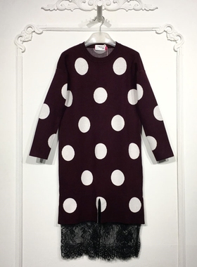 UGC系列 8162S259 时尚针织连衣裙品牌女装折扣颦薪