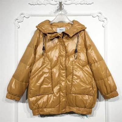 潮系列 8043S189 时尚短款羽绒服品牌女装折扣颦薪