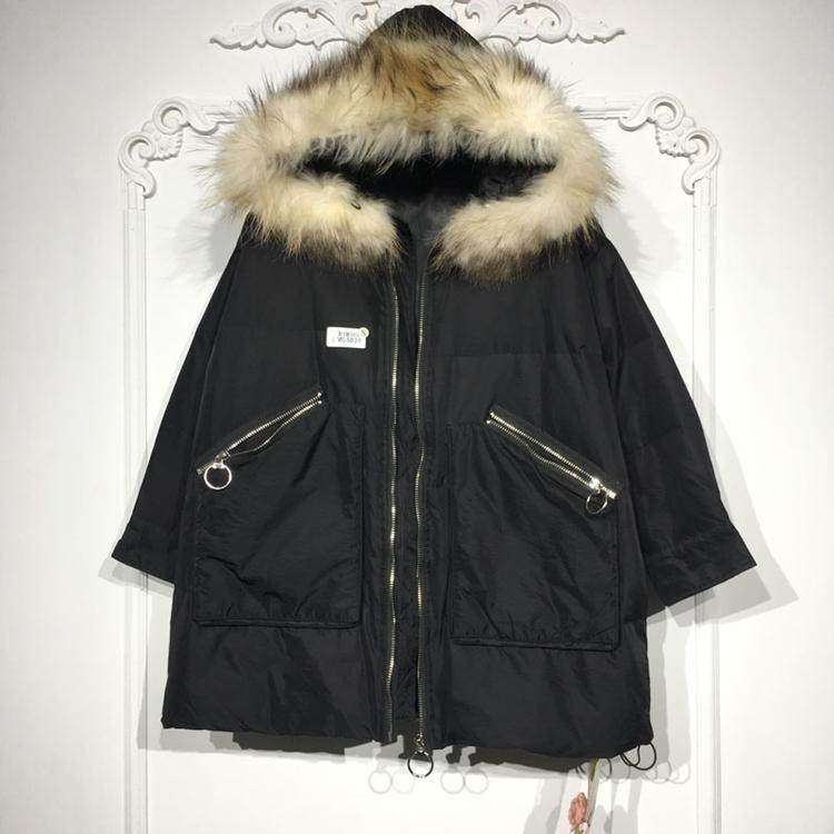 潮系列 LM05831 时尚真毛领羽绒服品牌女装折扣颦薪,女装/女士精品,羽绒服,淘宝优惠券,粉丝福利购,淘宝优惠卷