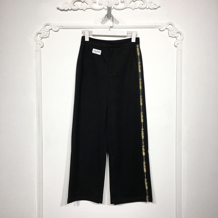 C系列 D89082 时尚阔腿裤品牌女装折扣颦薪