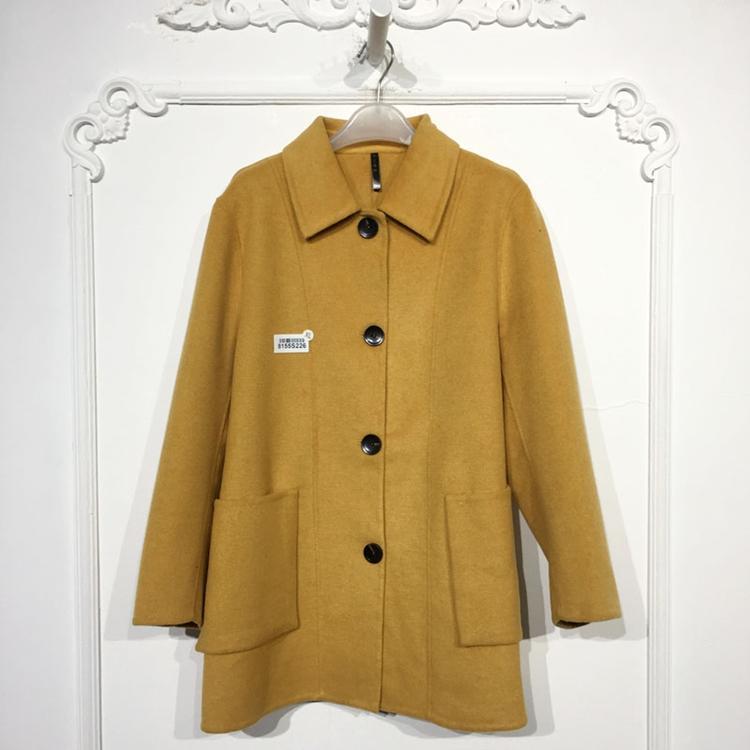 N系列 8155S226 时尚羊毛双面呢毛呢外套品牌女装折扣颦薪