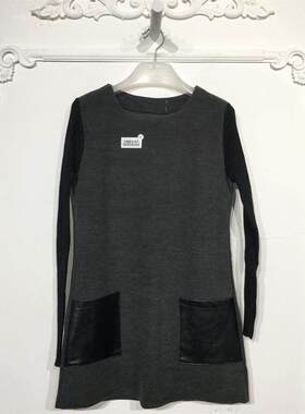 N系列 8090S064 时尚毛呢连衣裙品牌女装折扣颦薪