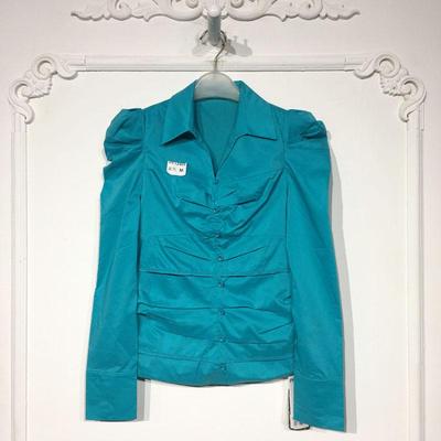 潮系列 PF12406 时尚衬衫品牌女装折扣颦薪